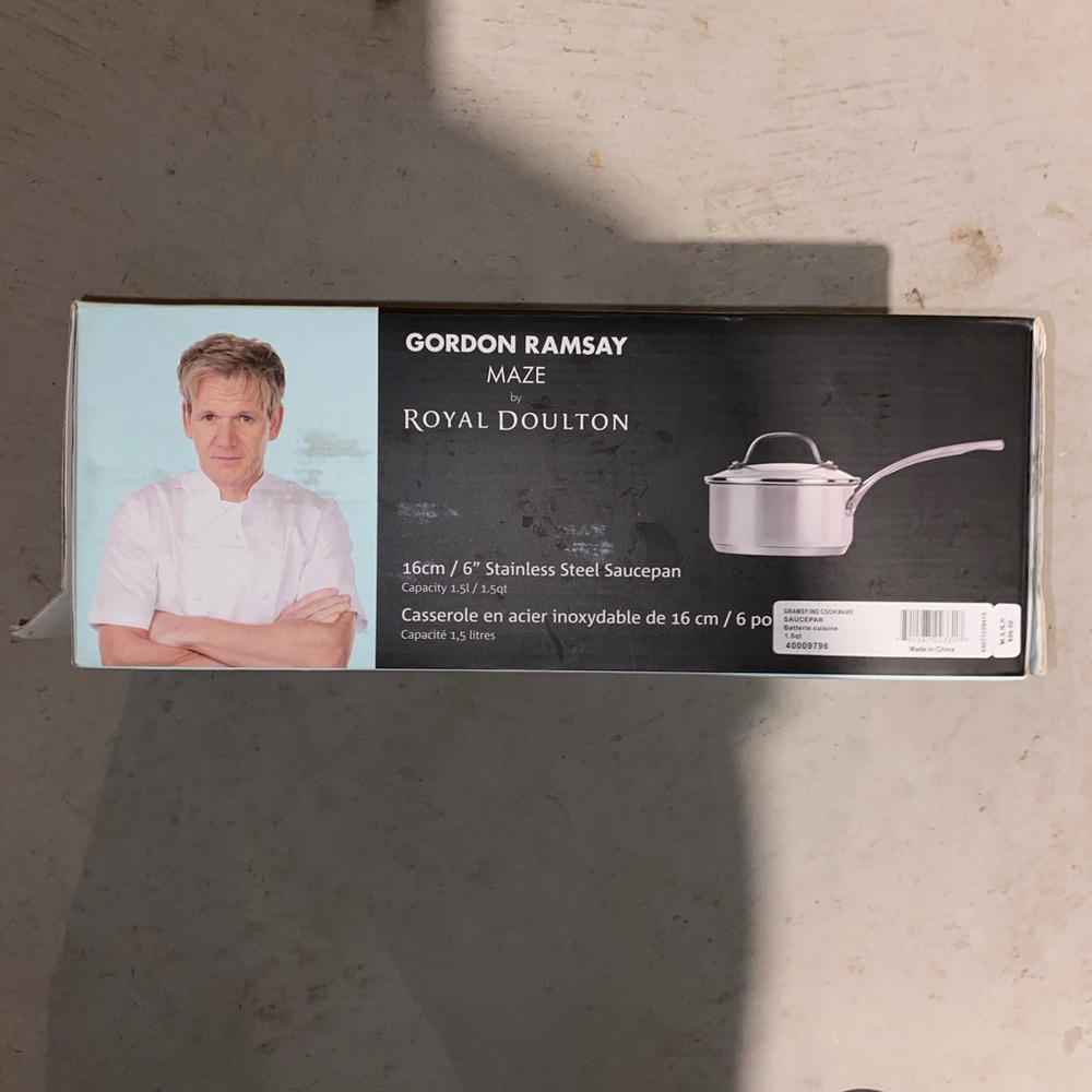 Gordon Ramsay stainless steel saucepan